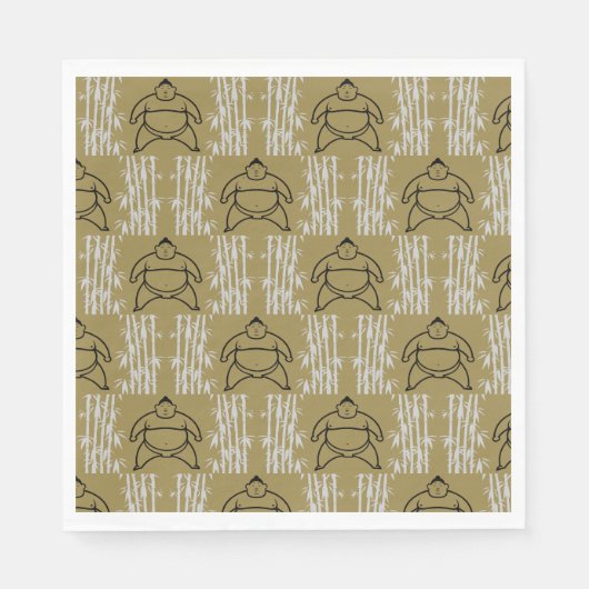 Sumo Wrestler Serviette (Vorderseite)