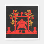 Sumo Wrestler Serviette (Vorderseite)