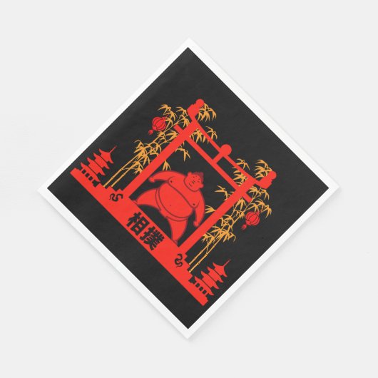 Sumo Wrestler Serviette (Ecke)