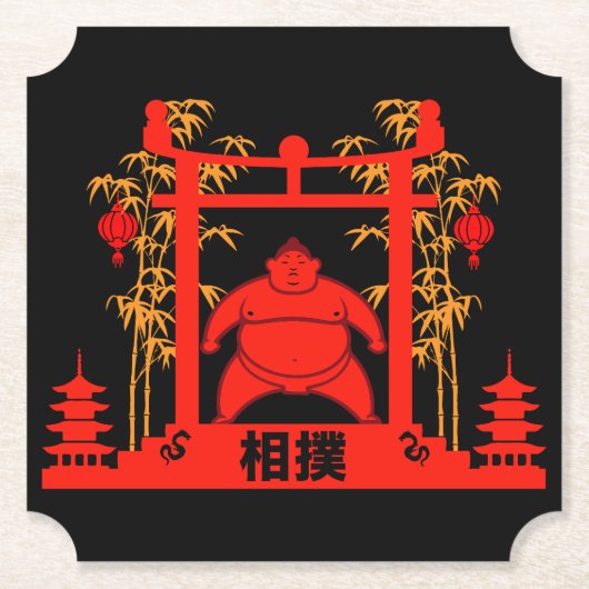 Sumo Wrestler Untersetzer (Vorderseite)