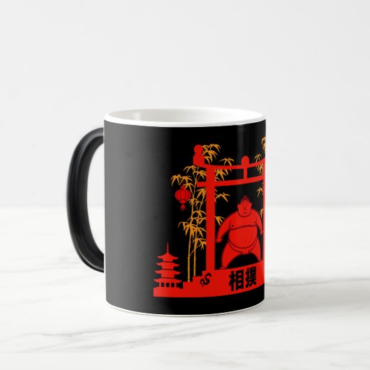 Sumo Wrestler Verwandlungstasse (Vorderseite Links)