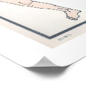 Sumo wrestlers in preparation poster (Ecke)