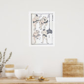 Sumo wrestlers in preparation poster (Küche)