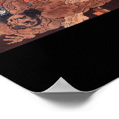 Sumo Wrestlers, japanische Malerei c. 1800 Poster (Ecke)