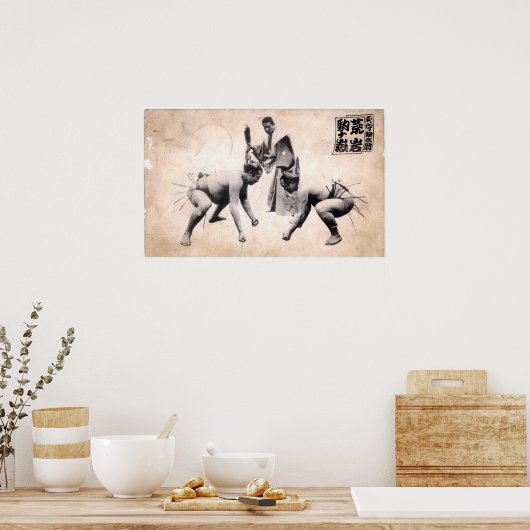 Sumo Wrestlers Poster (Küche)