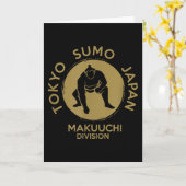 Sumo Wrestling Japan Tokyo Makuuchi Turnier Karte (Gelbe Blume)