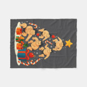 Sumo Wrestling Japanese Sumo Wrestler Christmas Tr Fleecedecke (Vorderseite (Horizontal))