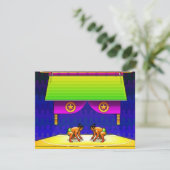 SUMO-WRESTLING-PARTY-GEBURTSTAG LADEN EINLADUNG (Stehend Vorderseite)