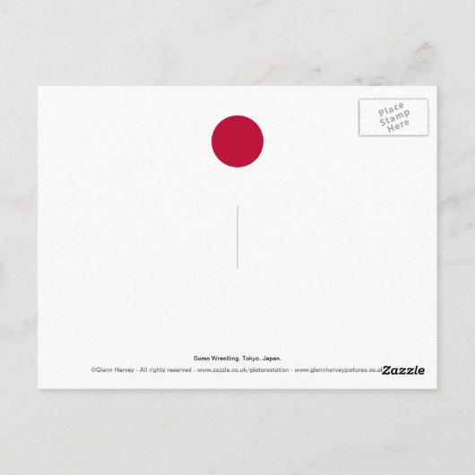 SUMO Wrestling Postkarte (Rückseite)