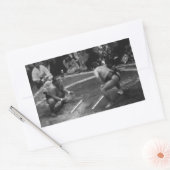 SUMO Wrestling Rechteckiger Aufkleber (Umschlag)