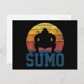 Sumo Wrestling Sumo Wrestler Vintage Postkarte (Vorne/Hinten)