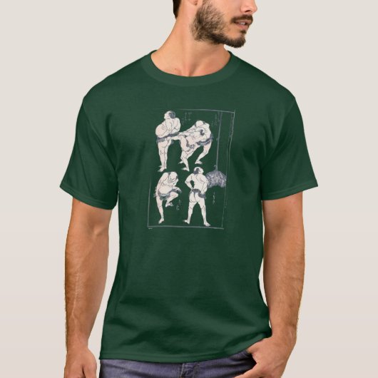 Sumoringer in Vorbereitung T-Shirt (Vorderseite)