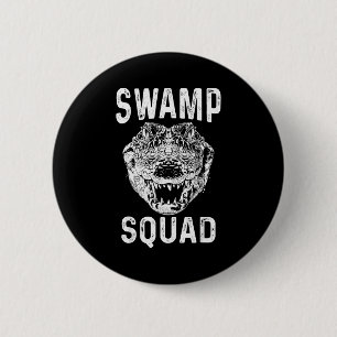 Sumpf Alligator Truppe Reptil Gator Liebhaber Lust Button