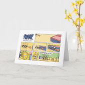 Sumpf-Ameisen-Geburtstags-Team-Bemühung Karte (Gelbe Blume)