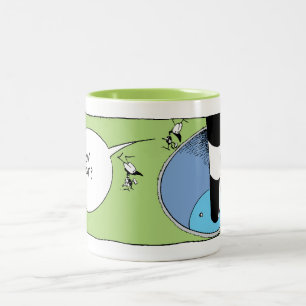 Sumpf-Ameisen-Golf-Schlag-Cartoon Zweifarbige Tasse