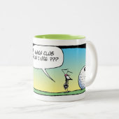 Sumpf-Ameisen-Golf-Verein-Tasse Zweifarbige Tasse (VorderseiteRechts)
