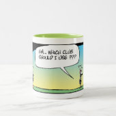 Sumpf-Ameisen-Golf-Verein-Tasse Zweifarbige Tasse (Mittel)