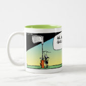 Sumpf-Ameisen-Golf-Verein-Tasse Zweifarbige Tasse (Links)