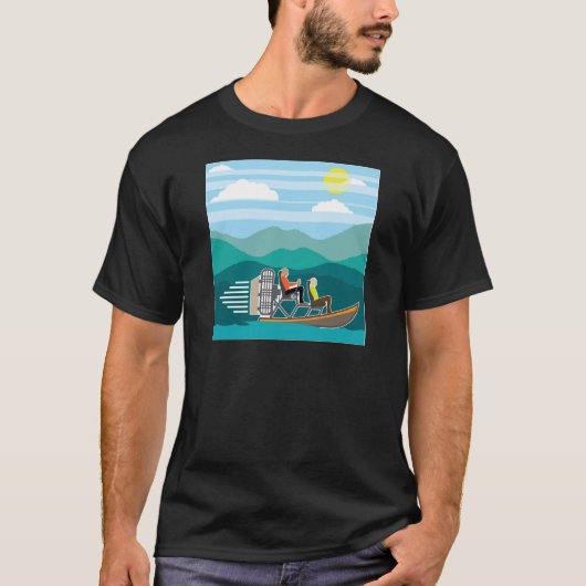 Sumpf-BootsfahrtAirBoat T-Shirt (Vorderseite)
