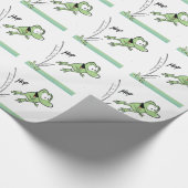 Sumpf-Bouncy Frosch-Cartoon-Verpackungs-Papier Geschenkpapier (Ecke)