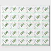 Sumpf-Bouncy Frosch-Cartoon-Verpackungs-Papier Geschenkpapier (Flach)