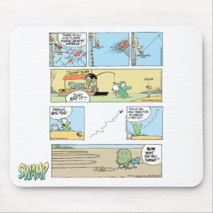 Sumpf-Cartoon-Zusammenstellung Mousepad