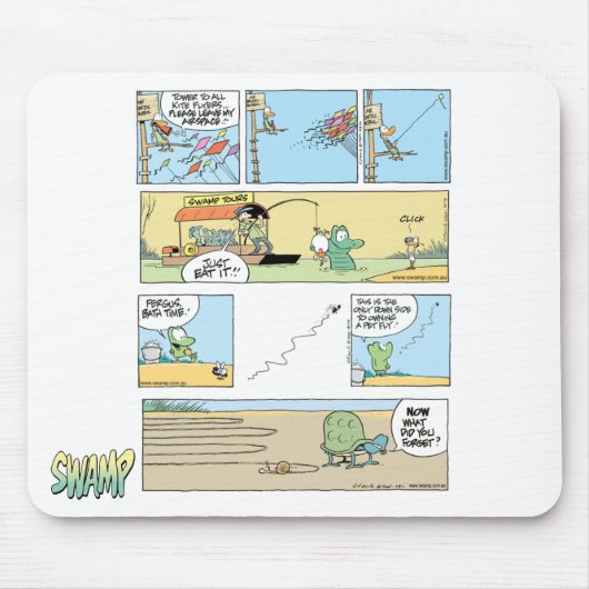Sumpf-Cartoon-Zusammenstellung Mousepad (Vorne)