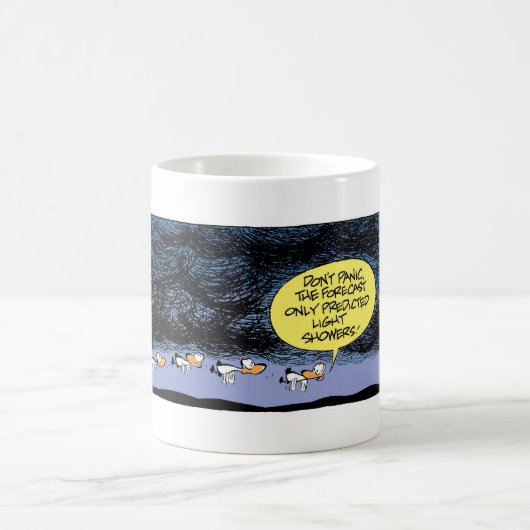 Sumpf duckt stürmisches Wetter Kaffeetasse (Mittel)