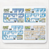Sumpf-Dump-Ratten-Labyrinth Mousepad (Vorne)
