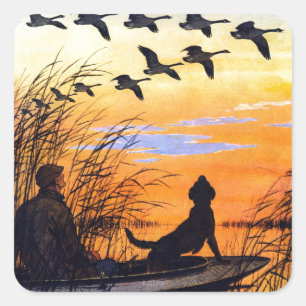 Sumpf durch Paul Bransom Quadratischer Aufkleber