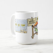 Sumpf-Flugverkehr-Kontrollen-Enten-Tasse Kaffeetasse (Vorderseite Links)