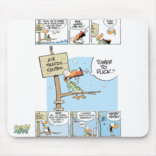 Sumpf-Flugverkehr-Kontrollen-Kommunikationen Mousepad (Vorne)