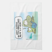 Sumpf-Frosch-Rezept-Zeitschrift-Tuch Handtuch (Vertikal)