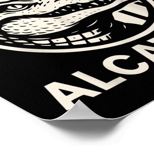 Sumpf Gefängnis Alcatraz Style Alligator Bayou Con Poster (Ecke)