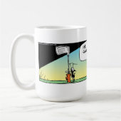 Sumpf-Golf spielende Ameisen Kaffeetasse (Links)