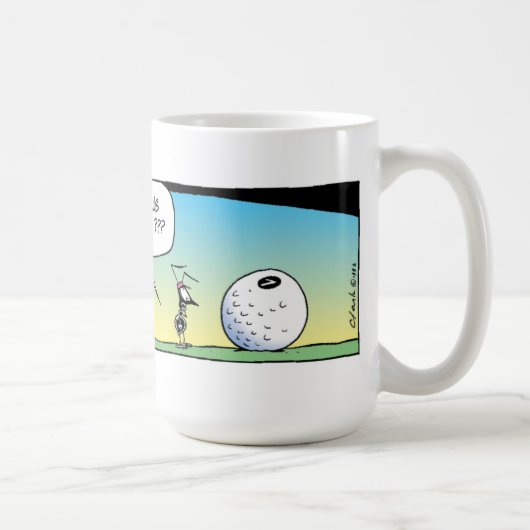 Sumpf-Golf spielende Ameisen Kaffeetasse (Rechts)