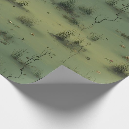 Sumpf-Hexen-Frühlings-Geschenkpapier Geschenkpapier (Ecke)