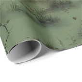 Sumpf-Hexen-Frühlings-Geschenkpapier Geschenkpapier (Rolleneckpunkt)