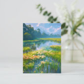 Sumpf im Herzen des Waldes Postkarte (Stehend Vorderseite)