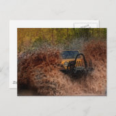 Sumpf Jeeping Postkarte (Vorne/Hinten)