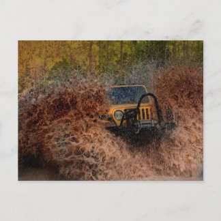 Sumpf Jeeping Postkarte