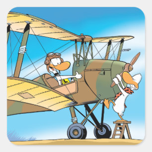 Sumpf-Klingeln-Ente bereiten sich für Quadratischer Aufkleber