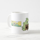 Sumpf-Krokodil-Cartoon Kaffeetasse (Vorderseite Links)