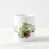 Sumpf-Krokodil-Cartoon Kaffeetasse (Mittel)