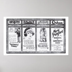 Sumpf Mary Pickfords Mae Constance Talmadge Poster