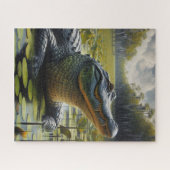 Sumpf mit Bull Alligator Jigsaw Puzzle (Horizontal)