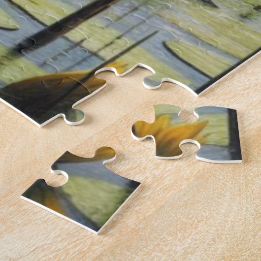 Sumpf mit Bull Alligator Jigsaw Puzzle (Seite)