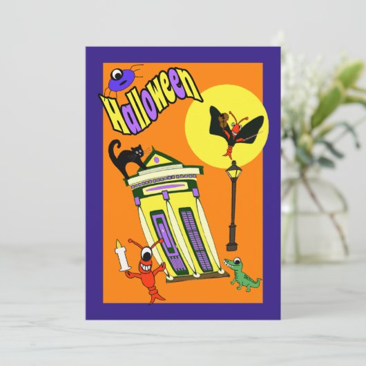 Sumpf-Monster-Keuchhuhn Einladung (Stehend Vorderseite)