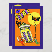 Sumpf-Monster-Keuchhuhn Einladung (Vorne/Hinten)