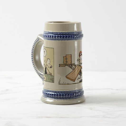 Sumpf-Ratten-Bier Stein Bierglas (Vorderseite Links)